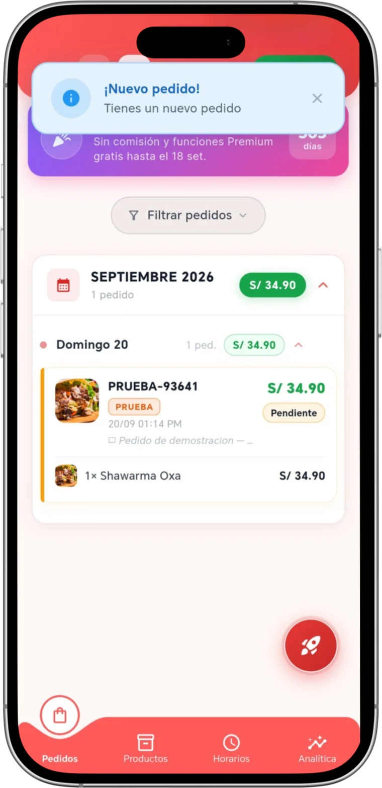 Soy Infinity: llega un nuevo pedido al panel del comercio